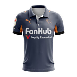 Derby County Personalized 25/26 Away Polo Design